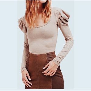 Puff sleeve Free People T-shirt